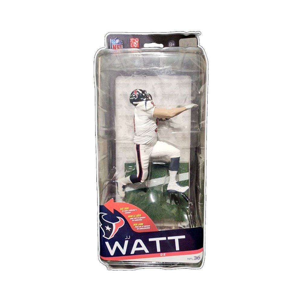 RARE JJ Watt NFL Sports Picks Series 36 McFarlane Toys - SILVER COLLECTOR LEVEL